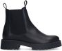 Sacha Dames Zwarte leren chunky chelsea boots - Thumbnail 1