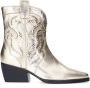 Sacha Dames Gouden metallic cowboylaarsjes met studs - Thumbnail 1