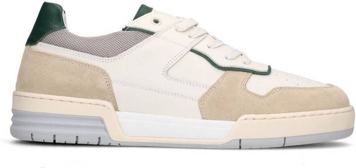 Sacha leren sneakers wit beige