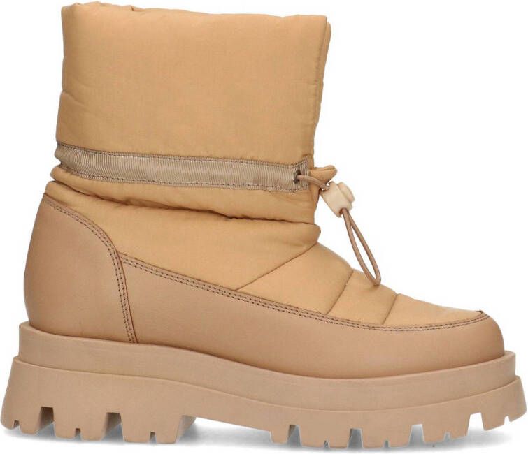 Sacha puffer enkelboots beige