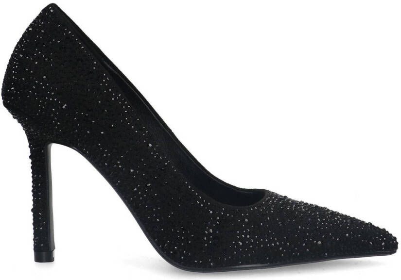 Sacha Dames Zwarte strass pumps