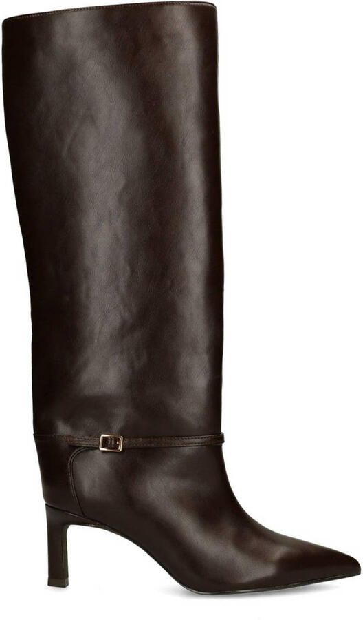 Sacha Dames Bruine hoge laarzen met hak