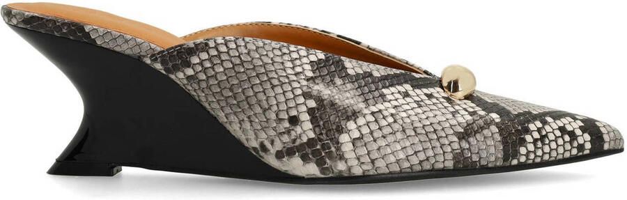 Sacha Dames Snake muiltjes met sleehak