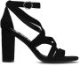 Sacha Dames Zwarte opengewerkte sandalen met hak - Thumbnail 1