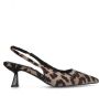 Sacha slingback pumps met panterprint beige - Thumbnail 1