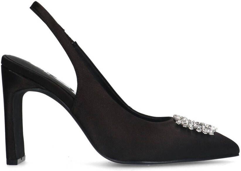 Sacha slingback pumps met strass zwart