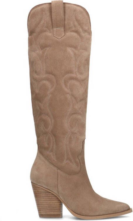 Sacha suède cowboylaarzen beige