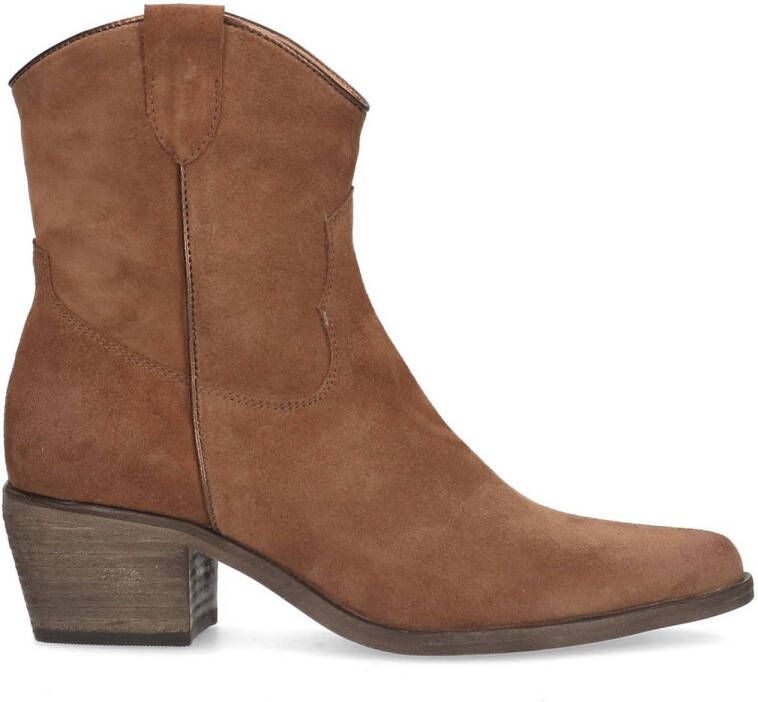 Sacha Dames Cognac su de lage cowboylaarzen Schoenen