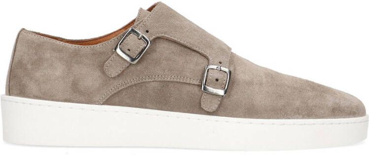 Sacha Heren Taupe suède monk sneakers