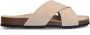 Sacha Dames Beige suède slippers - Thumbnail 1