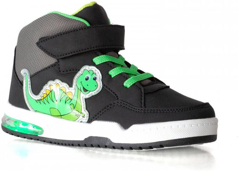 Scapino Box sneakers met lichtjes zwart groen - Schoenen.nl