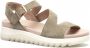 Softline suede dames sandalen Groen Echt leer Uitneembare zool - Thumbnail 1