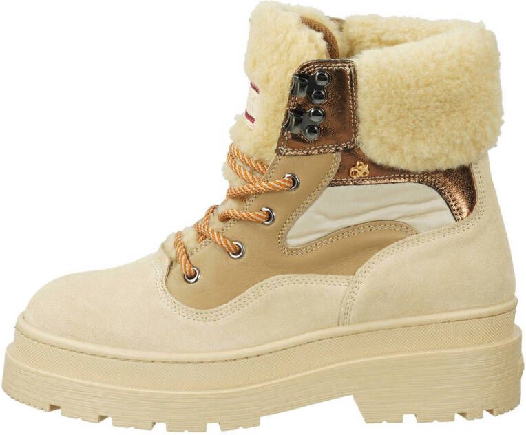 Scotch & Soda Aubri Mid suède veterboots beige