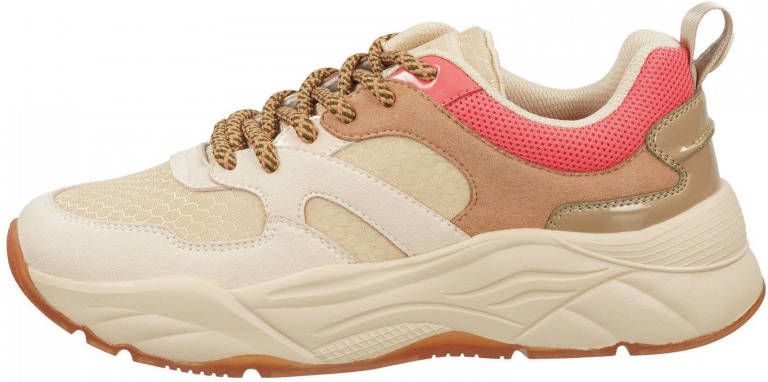 Anders SCOTCH & SODA Celest Cream meerkleurige beige sneakers voor dames