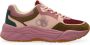 Scotch & Soda Celest suède sneakers roze olijfgroen - Thumbnail 1