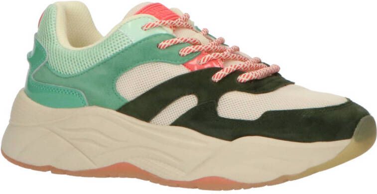 Scotch & Soda Cestest 22A chunky suède sneakers groen