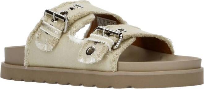 Scotch & Soda denim slippers beige