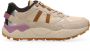 Scotch & Soda Mount W chunky suède sneakers beige cognac - Thumbnail 1