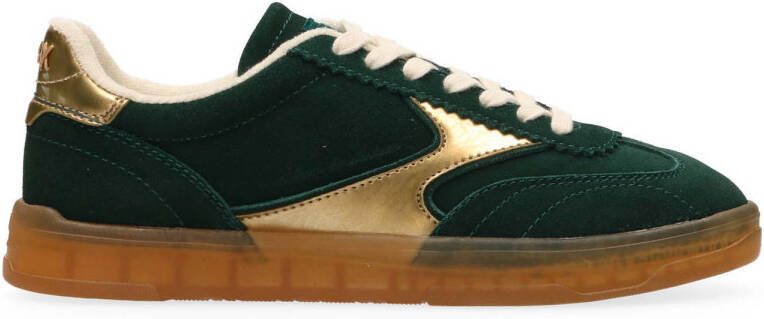 Scotch & Soda Groene Suède Lage Sneakers Green Dames