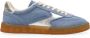 Scotch & Soda Blauwe Suède Lage Sneakers Nixie Blue Dames - Thumbnail 1