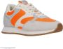 Scotch & Soda suède sneakers oranje grijs - Thumbnail 1