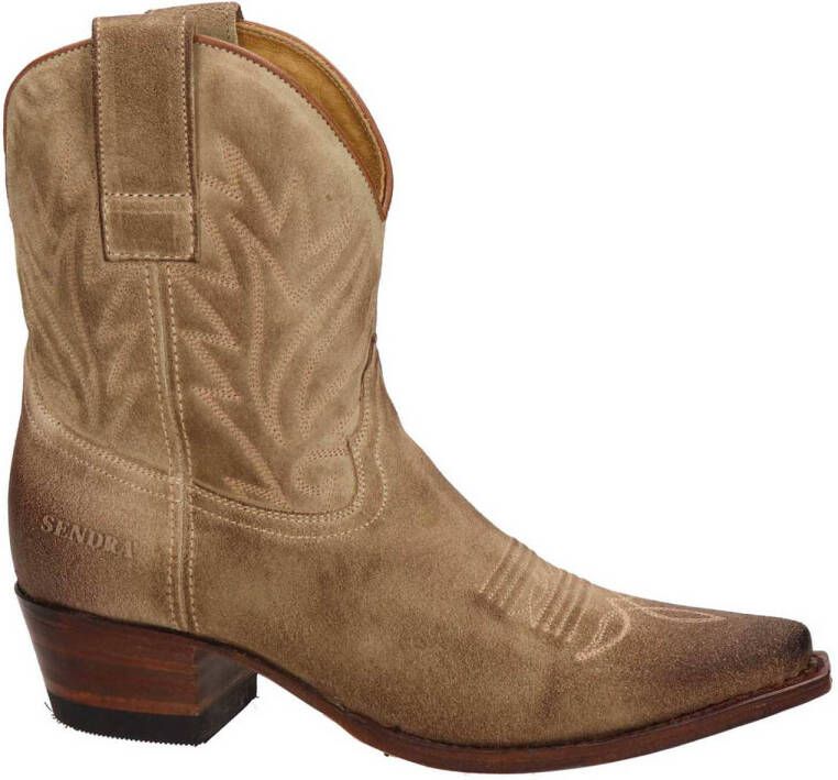 Sendra 16954 Berdy suède cowboylaarzen beige