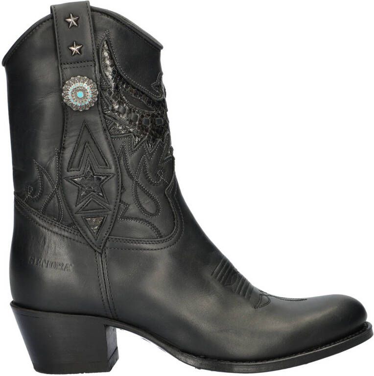 Sendra Debora Insa dames cowboylaars Zwart