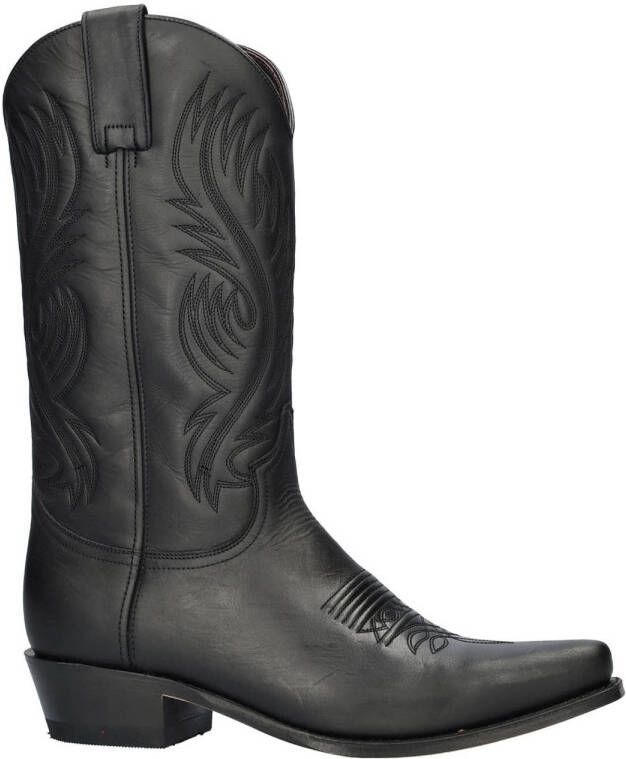 Sendra Lucky Mick nubuck cowboylaarzen zwart