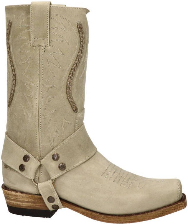 Sendra Seta leren cowboylaarzen beige