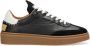 Shabbies Amsterdam Bossa Nuovo leren sneakers zwart wit - Thumbnail 1