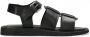 Shabbies Amsterdam Shabbies 170020279 Volwassenen Platte sandalen Zwart - Thumbnail 1