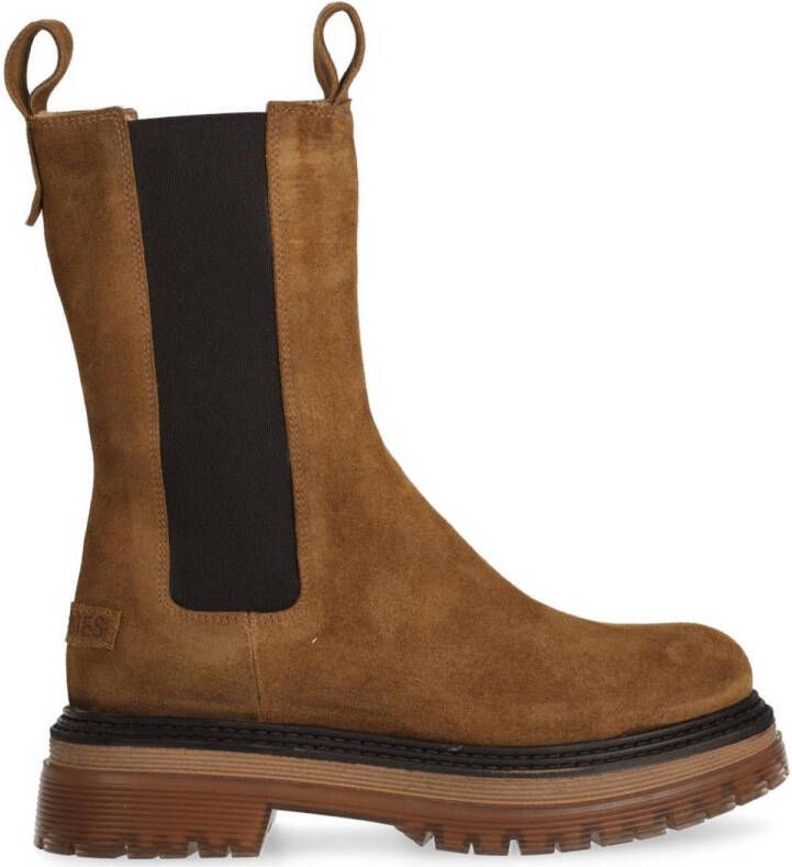 Shabbies Amsterdam Chelsea Boot Ebru Bruin Dames Laarzen