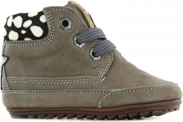 Shoesme BP21W008-A leren babyschoenen grijs Meisjes Leer Dierenprint 22