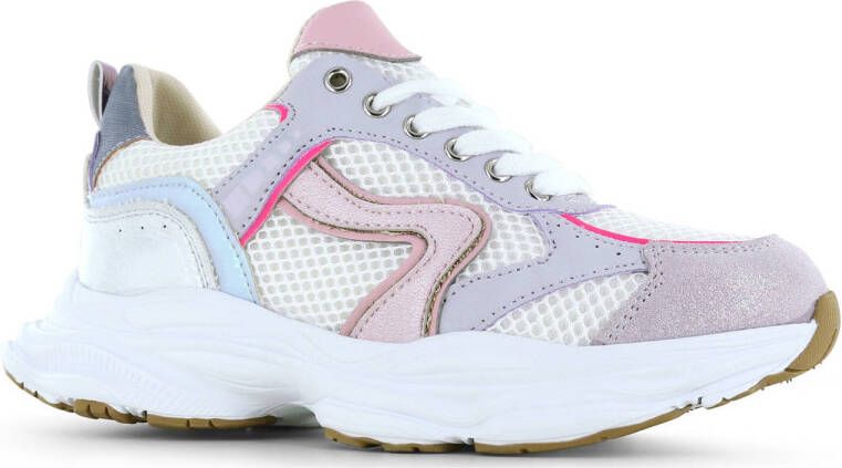 Shoesme chunky sneakers wit pastel