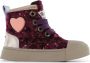 Shoesme fluwelen sneakers bordeauxrood - Thumbnail 1