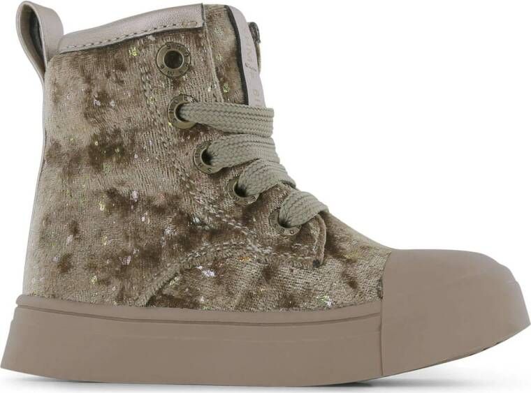 Shoesme fluwelen sneakers goud