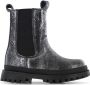 Shoesme leren chelsea boots zwart zilver Meisjes Leer Effen 26 - Thumbnail 1