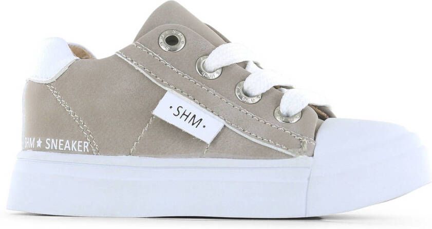 Shoesme Veterschoenen Taupe Leer