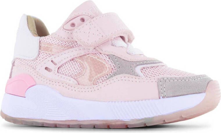 Shoesme Sneakers Meisjes Pink White Leer