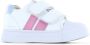 Shoesme leren sneakers wit roze blauw - Thumbnail 1