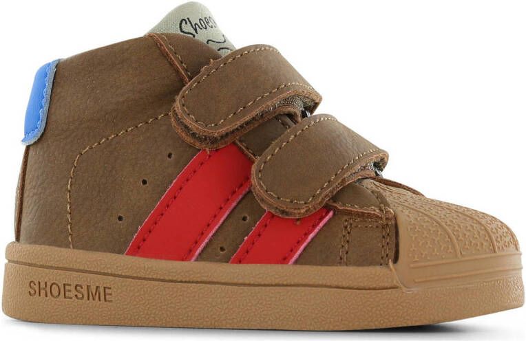 Shoesme sneakers bruin rood