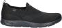 Skechers Arch Fit Refine slip-on sneakers zwart - Thumbnail 1