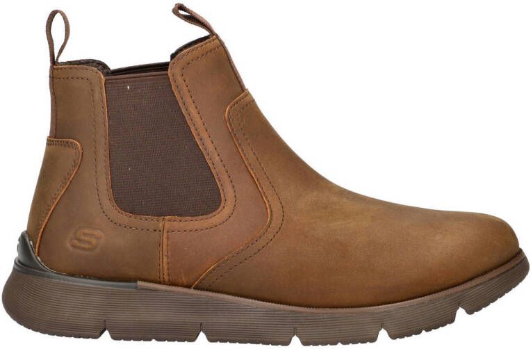 Skechers Augustino Paulo nubuck chelsea boots bruin