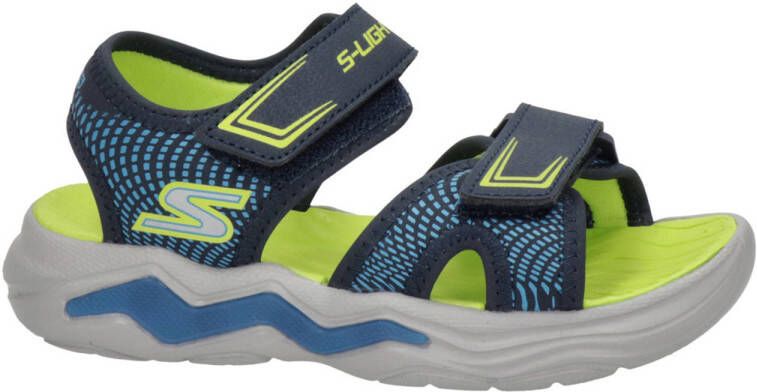 Skechers Erupters 4 sandalen met lichtjes blauw Jongens Imitatieleer Meerkleurig 29