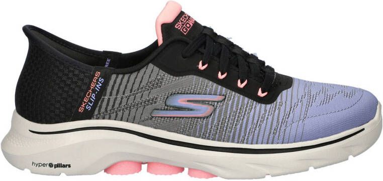 Skechers Hand Free Slip-Ins GoWalk 7 sneakers zwart multi