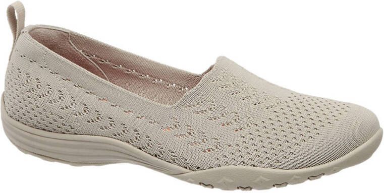 Skechers Beige knitted instapper memory foam