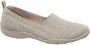 Skechers Beige knitted instapper memory foam - Thumbnail 1