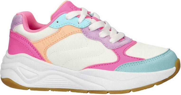 Skechers Nova Jogger chunky sneakers wit roze