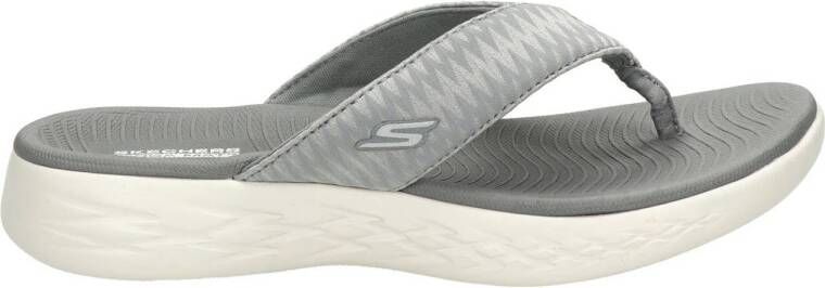 Skechers On the Go teenslippers lichtgrijs