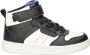 Skechers Quick Street jongens hoge sneaker Zwart wit - Thumbnail 1